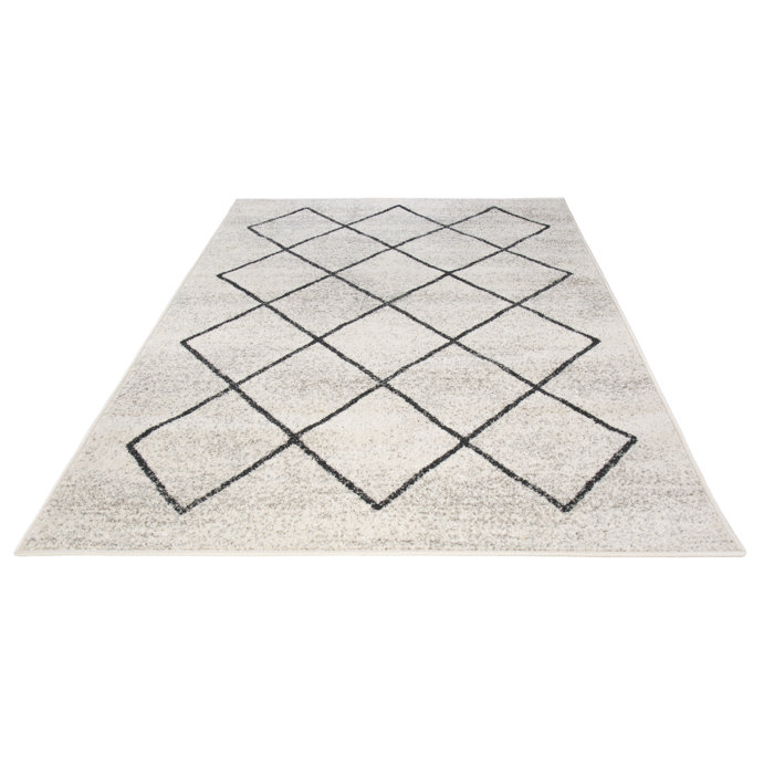 Andiamo Flachgewebe-Teppich Bolonia in Creme | Wayfair.de